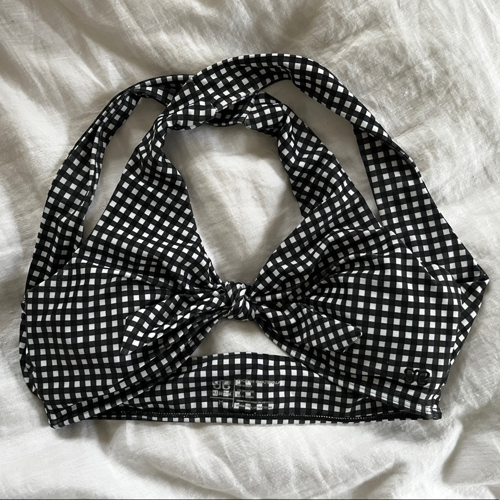 Albion Fit Checkered Tie Top